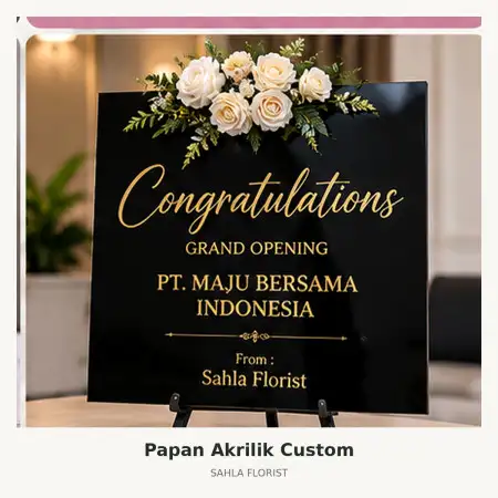 Papan Bunga Akrilik Kepulauan Talaud